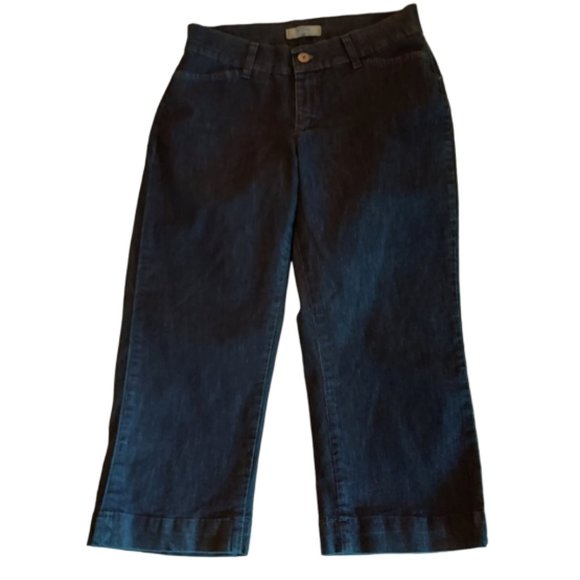 Riders by Lee Dark Demim 5 Pocket Capri Jeans Size 6 NWOT - Picture 1 of 6
